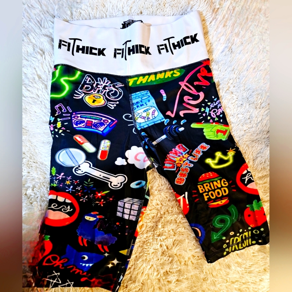 FiThick Fitness Junkies size x small workout shorts